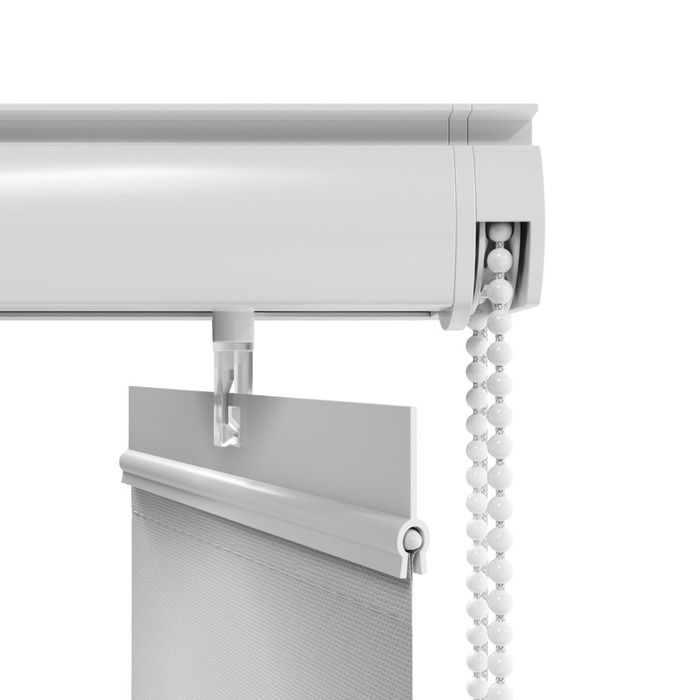 Lamelgardin hvid 150 x 250 cm